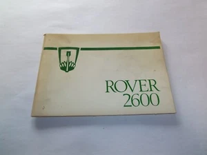 Rover 2600 Operation Manual 1st Edition, 1977 onwards, 100 pages, VGC - Picture 1 of 5