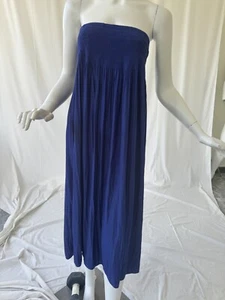 Daisy Fuentes Womens Skirt/Dress Size M Blue Lightweight Maxi Straps Midi - Picture 1 of 9