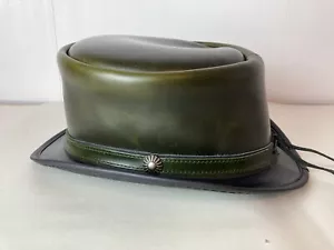 Hampton Hombres Sombrero de Cuero con Banda de Sombrero de Cuero American Hat Makers XL - Imagen 1 de 6