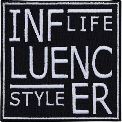 Aufnäher: INFLUENCER LIFESTYLE Aufbügler/Patch/Bügelbild/Flicken/Sticker - Bild 1 von 4