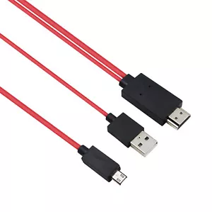 "Cable adaptador MHL Micro USB HDMI HDTV AV TV para Samsung Galaxy Tab 4 SM-T531 10" - Imagen 1 de 1