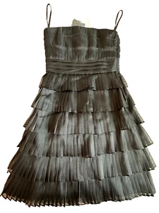 White House Black Market Strapless Ruffled Cocktail Holiday Dress Size 2 NWT - Picture 1 of 8