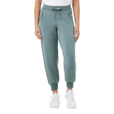 NWT Kirkland Signature Pantalón de chándal activo para mujer, color verde, talla L Foto 1 de 3
