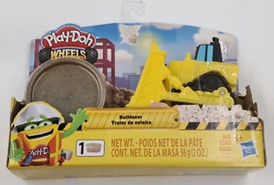 2019 Play-Doh Wheels Yellow Bulldozer Modeling Clay Dirt Made by Hasbro - Picture 1 of 5