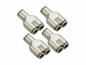 1/8" OD Hose Push To Connect Union Y Connector Fittings - 4 PACK - Bild 1 von 1