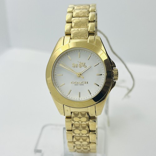 Orologio COACH Tristen Donna Quadrante Bianco Oro Acciaio Inox 3ATM 28mm 14502185