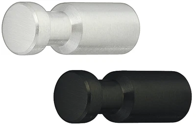 Häfele Möbelknopf Edelstahl Aluminium Schrankknopf Möbelknauf 30x12 mm schwarz - Bild 1 von 4