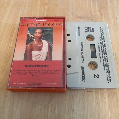 WHITNEY HOUSTON / Self-Titled Cassette Tape (1985) ARISTA USA Import Rare - Image 1 of 3