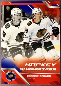 2024-25 UD NHCD Hockey Superstars #NHCD-13 Connor Bedard Chicago Blackhawks - Picture 1 of 1