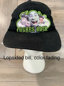 Dreamworks Shrek The Third Ogres Rock Strapback Hat Cap Black YOUTH - Faded - Picture 1 of 7