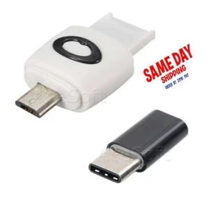 2in1 OTG Card reader Micro to Type C USB 3.1 Adaptor for Android Phone Tablet PC - Picture 1 of 1
