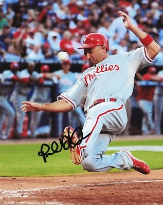 Foto autografada assinada por Raul Ibanez 8x10 Philadelphia Phillies Beckett BAS - Imagem 1 de 3