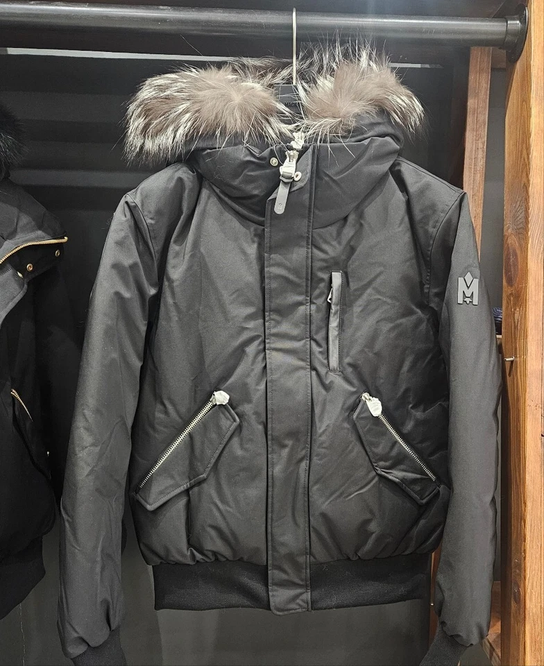 Mackage Men DIXON X 2-in-1 Nordic Tech Down Bomber, Size 38, Black - Image 1 of 4