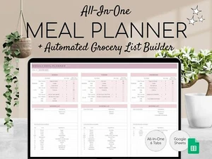 Weekly Meal Planner and Grocery List - Picture 1 of 9