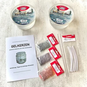 Zestaw świec żelowych 15 sztuk 400/800g ! Świece-Wosk Knot Kolor Przezroczyste świece - Zdjęcie 1 z 16