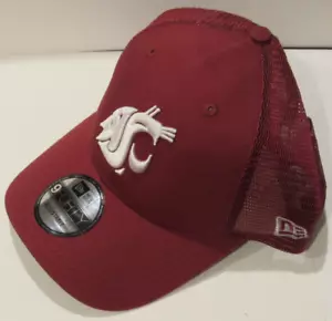 Sombrero de malla NCAA Trucker-Washington State Cougars OSFM plástico Snapback rojo - Imagen 1 de 6