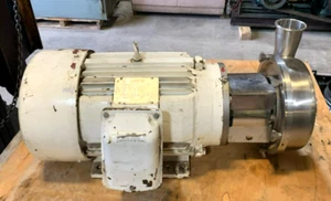 20HP ALFA LAVAL/TRI-CLOVER HIGH VOLUME 316SS FOOD GRADE SANITARY PUMP MOD.#LKH45 - Picture 1 of 7