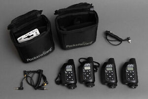 4x Pocketwizard Plus III / 3 Camera Flash Triggers Transceivers