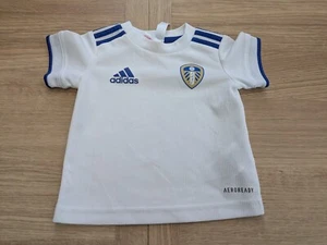 2020/2021 Leeds United Home Football Shirt Age 3-6 Months Adidas Infants MOT - Picture 1 of 12
