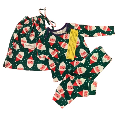 Mini Boden Cozy Baby “SANTA” Cotton 3-Piece Gift Set, 0–3M. Perfect Holiday Gift - Image 1 of 4