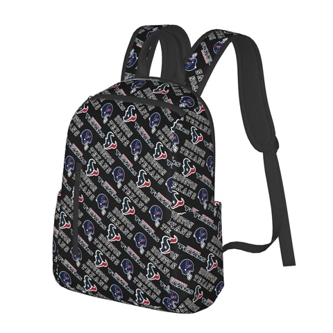 Houston Texans Lightweight Backpack Hiking Travel Backpack Durable School Bag Cover