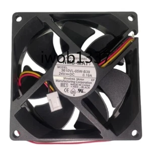 Brand for 3610VL-05W-B39 DC 24V 0.19A 3-Wire 92*92*25mm Server Square Fan - Afbeelding 1 van 6