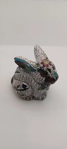 Estatuilla de conejo animal hecha a mano cobre bronce conejito conejo  - Imagen 1 de 8