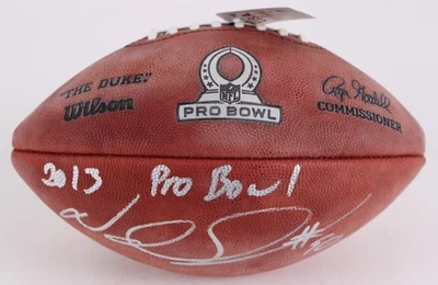 RARO! Pelota oficial firmada por Ndamukong Suh Pro Bowl Lions Buccaneers certificado de autenticidad JSA Foto 1 de 4