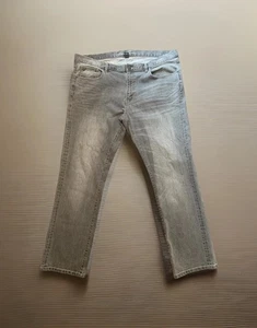 Kenneth Cole New York Men's Size 38x32 Grey Denim Jeans Casual Straight - Picture 1 of 10