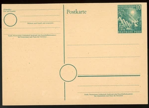 GERMANY 1949 POSTAL STATIONERY POSTCARD, FIRST FEDERAL ASSEMBLY !! H83 - Picture 1 of 2
