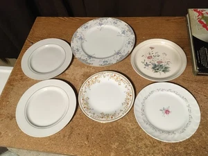 SET MIT 6 BLUMENMUSTER TELLER KELTCRAFT 9178 LILING ROYAL SWIRL / WRONGWAY052 - Bild 1 von 14