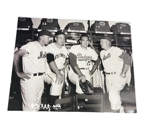 Vintage Baseball Photo Duke Snider Bobby Thomson Frank Thomas Ralph Branca Mets - Picture 1 of 5