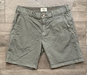 Marine Layer 6” Shorts Mens 30 Green Casual Chino Flat Front Lightweight - Picture 1 of 11