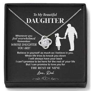 To My Daughter Necklace, Gift for Daughter from Dad, Daughter Father Necklace - Picture 1 of 4