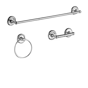 3 -Piece Bath Hardware Set with Included Mounting Hardware in Chrome - Picture 1 of 8