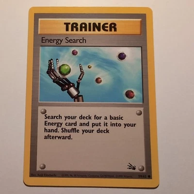 Energy Search - Pokemon TCG Karte - Fossil - 59/62 - 1999 - English - Bild 1 von 2
