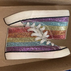 Zapatillas Arco Iris Brillante Place Hightop para Niños - Talla 1 - Imagen 1 de 4