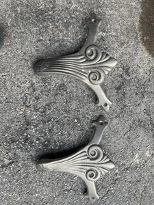 vintage Antique koken barber chair parts, Hinge Back , Reproduction Cast Pair - Picture 1 of 6