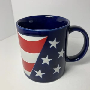 Otagiri American Flag Mug Red White Blue Stars Stripes Patriotic USA - Picture 1 of 6