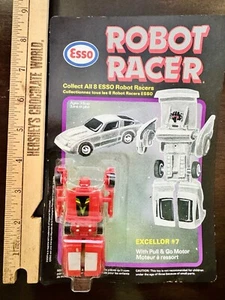 Vintage 1980s Esso Gas Station Robot Racer Toy Excellor #7 in Original Packaging - Picture 1 of 2