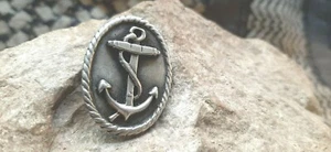 Insigne ancre de marine - Hauteur : 35 mm Largeur : 23 mm 📌4a. - Imagen 1 de 1