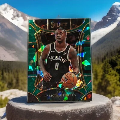 2023-24 Select Green Ice Mezzanine #308 Dariq Whitehead  - Brooklyn Nets - Image 1 of 2