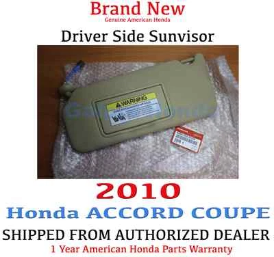2009- 2010 Honda ACCORD COUPE Driver Side Sunvisor PEARL IVORY (83280-TA5-A51ZB) Foto 1 de 4