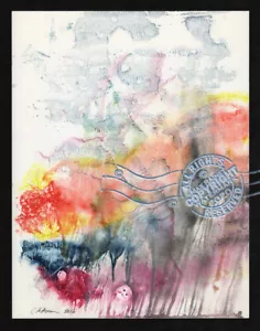Rainy Day Mountains 2016 C Peterson ** Abstrakt ** Aquarell mystisch - Bild 1 von 12