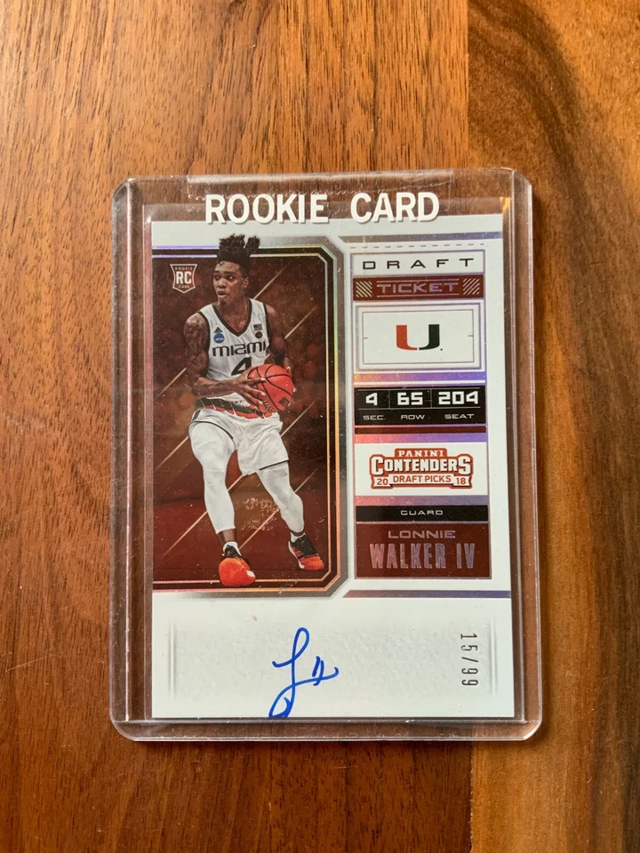 A74,365 - 2018-19 Panini Contenders Draft Ticket #63 Lonnie Walker IV Auto/99 - Image 1 of 1