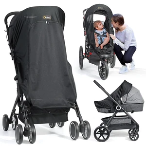 Stroller Sun Shade, Universal Baby Sun Shade Cover with Storage Bag, Viewing Win - Picture 1 of 6