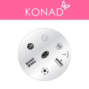 Original KONAD ® Stamping Nailart Design Schablone Image Plate - M52 - Bild 1 von 3