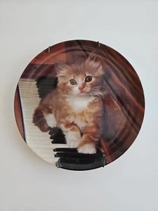 Kitten on the Keys Plate #1 Picture Purrfect Kitten Crestley Collection COA - Picture 1 of 3