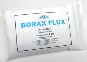 Borax Flux For Casting Jewelry Melting Gold Silver Granular Glaze Crucible 2lbs - Picture 1 of 5