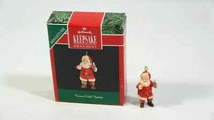 Hallmark Keepsake Ornament Miniature 1991 "Coca-Cola" Santa Mini Christmas Coke - Picture 1 of 7